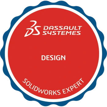 SolidWorks Design Expert credential badge