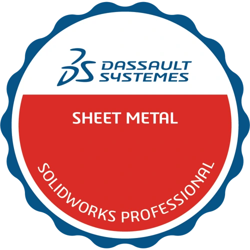 SolidWorks Sheet Metal Professional credential badge