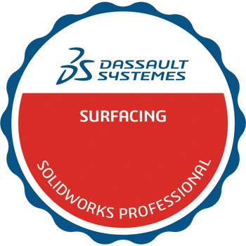SolidWorks Surfacing Professional credential badge
