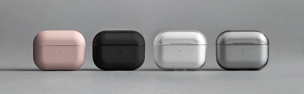 Incase AirPods case family in four finishes.